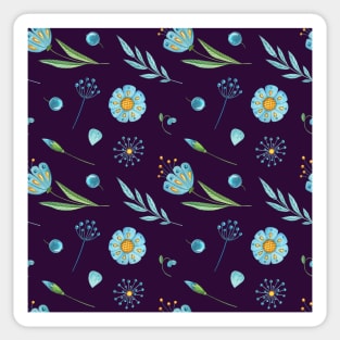 Botanical Floral Seamless pattern 25 Sticker